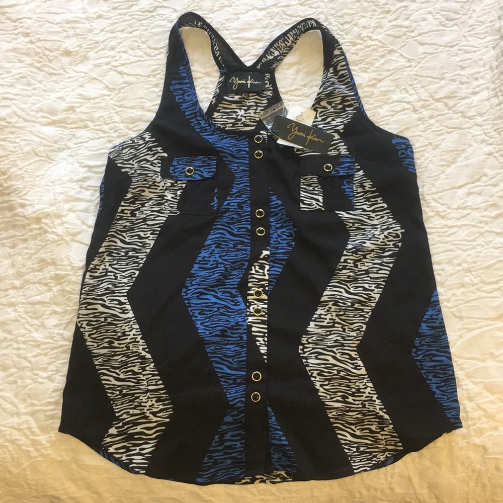 NWT Yumi Kim Printed Racerback Tank, XS